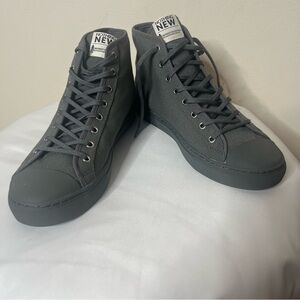 Women’s Nothing New Gray‎ Canvas High Top Sneakers Sz 10 NWOB